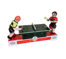 VINTAGE STYLE TIN CLOCKWORK TABLE TENNIS PING PONG WIND UP TOY - NO KEY ⚠️