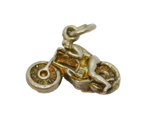 Sterling silver motorbike - sterling, &