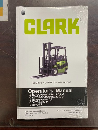 Clark forklift english - clark,