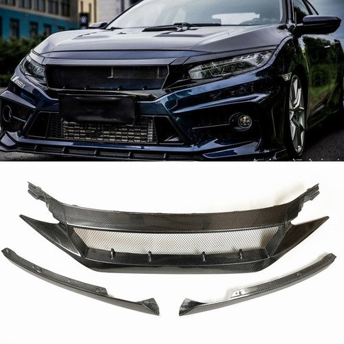 Black front center mesh grille - center,