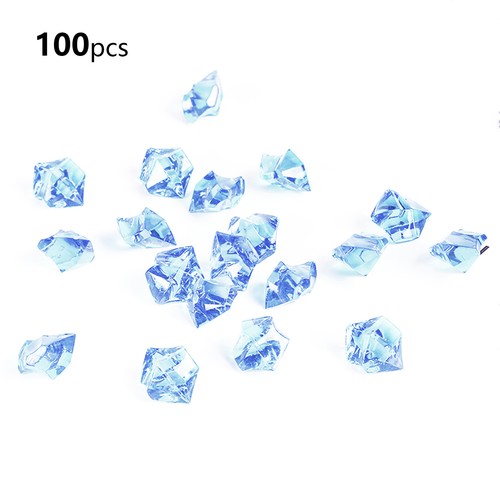 100pcs acrylic fake ice cubes - ice,