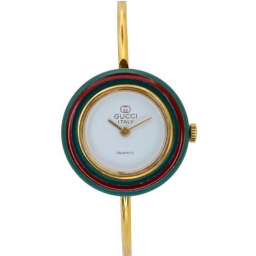 Gucci bangle watch gold plated - gucci,