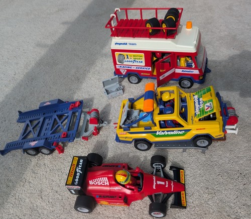 Vintage playmobil team racing - playmobil,