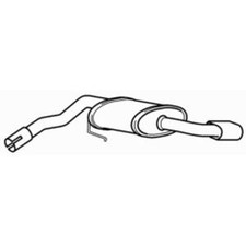 Quality Rear Exhaust Silencer Back Box for BMW 120d 2.0 Litre (2007-2012)