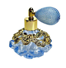 Blue crystal perfume - perfume, glass