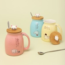 Cat Mugs Cute Pastel Ceramic