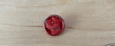 Vintage ruddy brown round shank button Westie Scottie terrier dog 1.3cm diameter