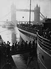 Passengers board the pleasure