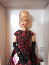 Barbie BFMC Signature Silkstone Elegant Rose Cocktail Dress Gold Label Doll