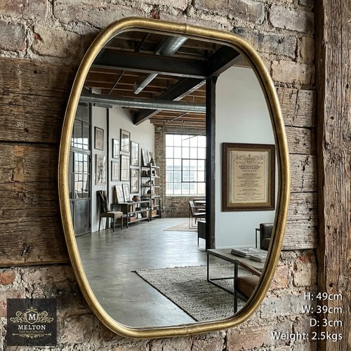 Gold bathroom mirror metal - bathroom,
