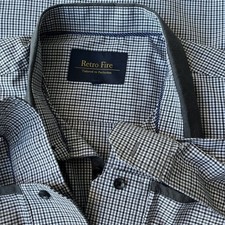 Retro Fire Dress Shirt Men's