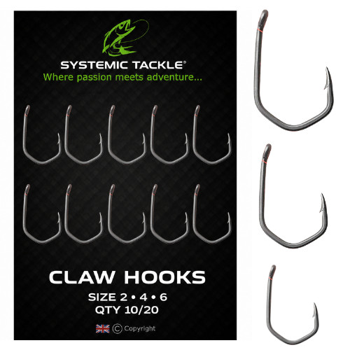 Claw hooks carp - hooks, teflon