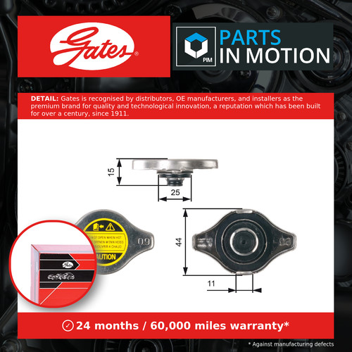 Radiator cap fits toyota - cap,