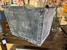 Galvanised metal trough - Galvanised water trough with rivets 72 cm