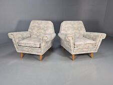 2 Swedish Lounge Chairs Floral