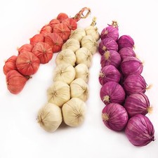 Artificial Onion Garlic Strings! Vegetable Fruit Garland Fake Herb