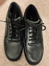 Rockport Ridgefield Eureka Shoes ~ Black Leather ~ Lace Ups ~ Size 12.5 UK