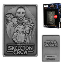 Star Wars Skeleton Crew Limited Edition Collectible Metal Ingot + Display Stand