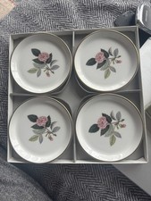 Wedgwood Hathaway Rose Coasters / Trinket Dishes