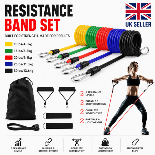11pcs set resistance bands - 11pcs,
