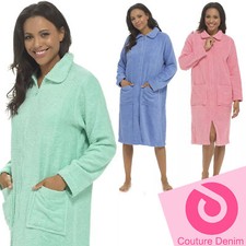 Ladies Towelling Zip Dressing