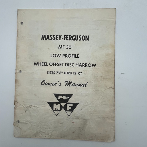 Massey ferguson offset - ferguson, 30