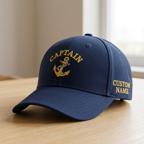 Embroidered captain anchor - embroidered,