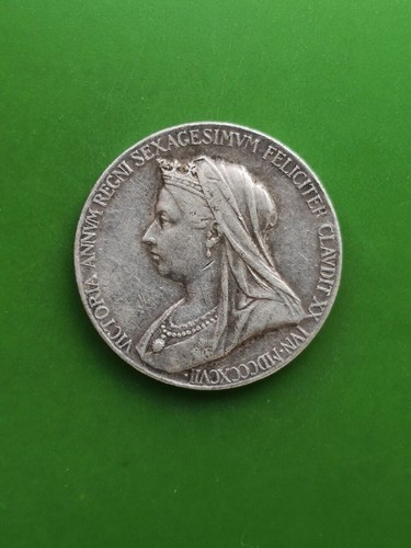 1897 victoria silver - silver, medallion