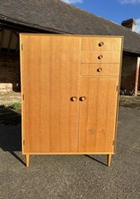 Vintage Meredew Mid Century Oak Compactum Wardrobe Bachelors Retro 60s 70s