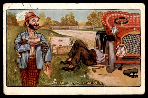 Postcard trouble the - postcard,