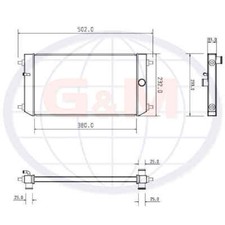 Radiator for HITACHI Mini Excavator  12269