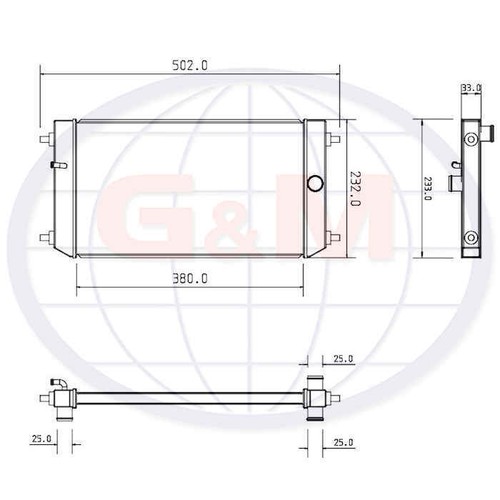 Radiator for hitachi mini - radiator,