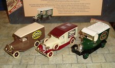 LLEDO - HOTEL LABELS OF THE 1930's -  3 PIECE SET INC FORD,PACKARD,MORRIS -BOXED