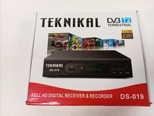 TEKNIKAL DS-019 DVB-T2 HD Digital Receiver and Recorder Boxed Untested Hardly us