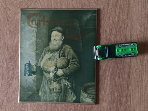 Vintage carlsberg plaque - vintage, wall
