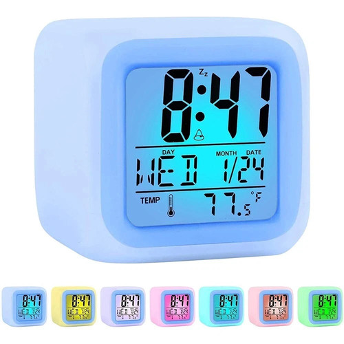 Alarm clock colour led - clock,
