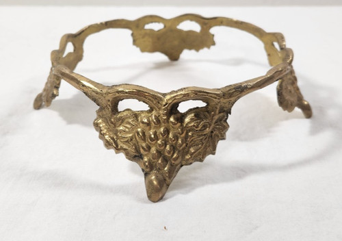 Vintage brass grapes - vintage, stand