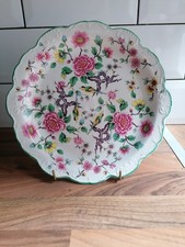 James Kent Old Foley Chinese Rose Dessert Plate Birds 