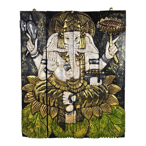 Ganesha gold white - gold, black