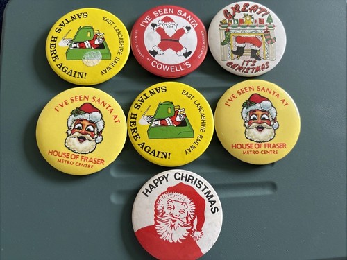 Santa badges pins - badges,
