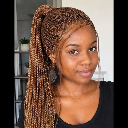 Braided wig feed cornrows - feed,