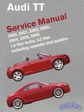 AUDI TT SHOP MANUAL SERVICE