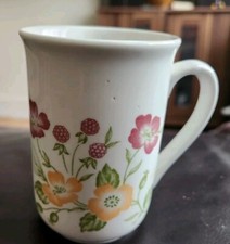Vintage Churchill Dog Roses Rosehips & Blackberries Ceramic Mug Made in England