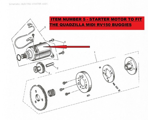 Starter motor fit the - motor,