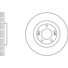 2x Brake Discs Vented For Kia