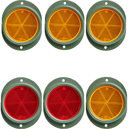 Yellow reflector 2x - 4x, red