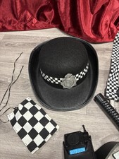 Adult Fancy Dress Police Outfit - Slight Discolouration To The Tie- Never Used