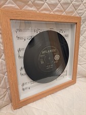 Framed Vinyl Single Records. "