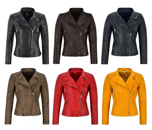 Ladies leather jacket classic - leather,