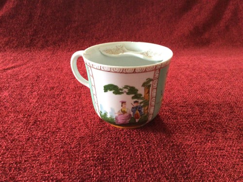 Antique moustache mug cup - antique,